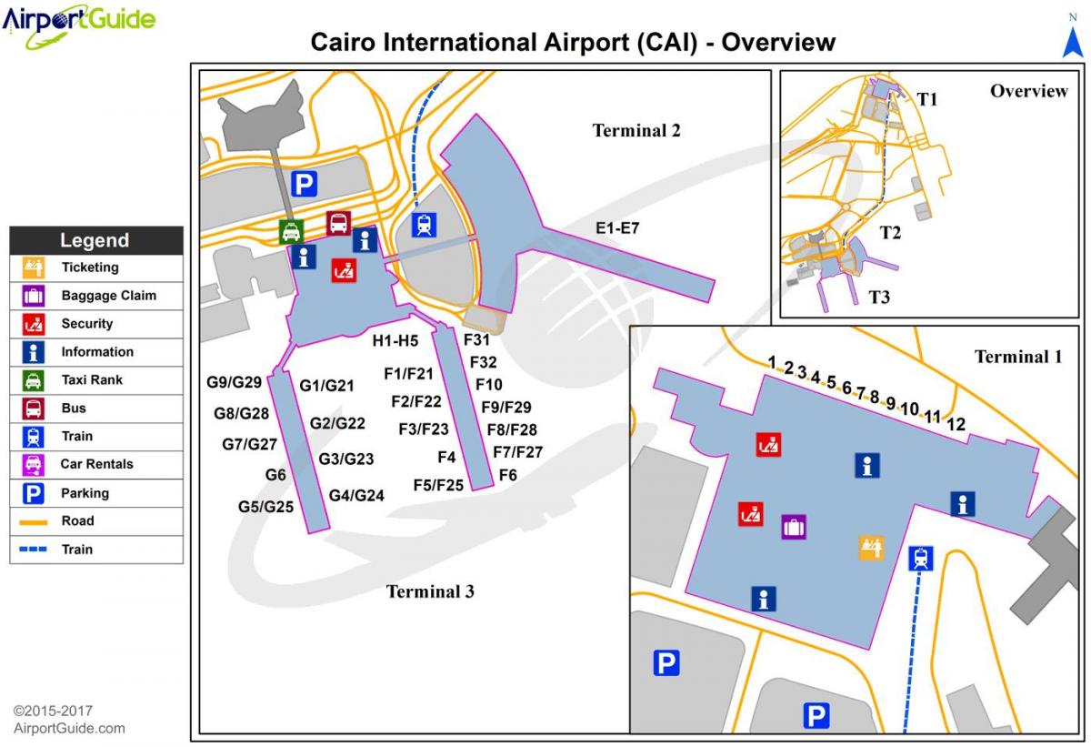 bandara internasional kairo peta