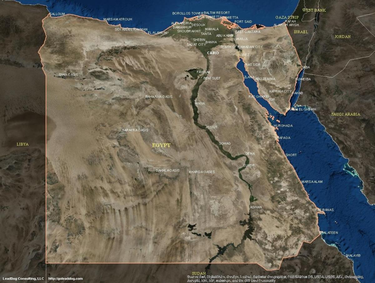 Peta dari kairo satelit