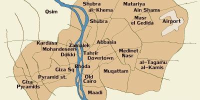 Peta dari kairo dan sekitarnya
